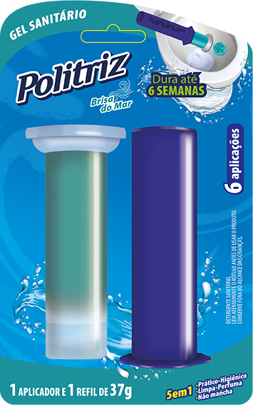 Gel sanitário com aplicador Brisa do Mar