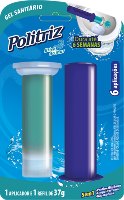 Gel sanitário com aplicador Brisa do Mar