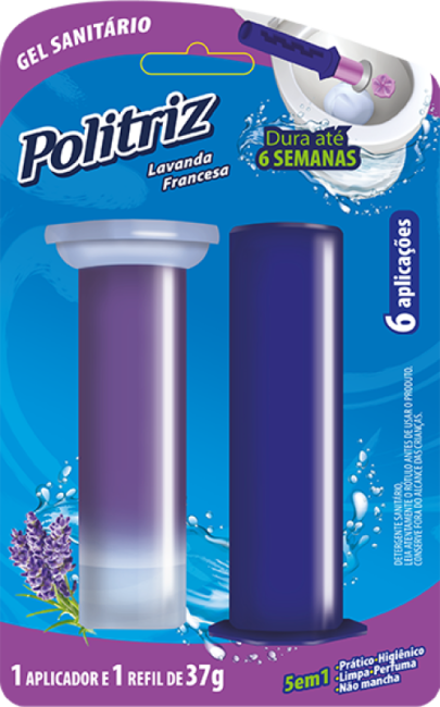 Gel sanitário com aplicador Lavanda Francesa